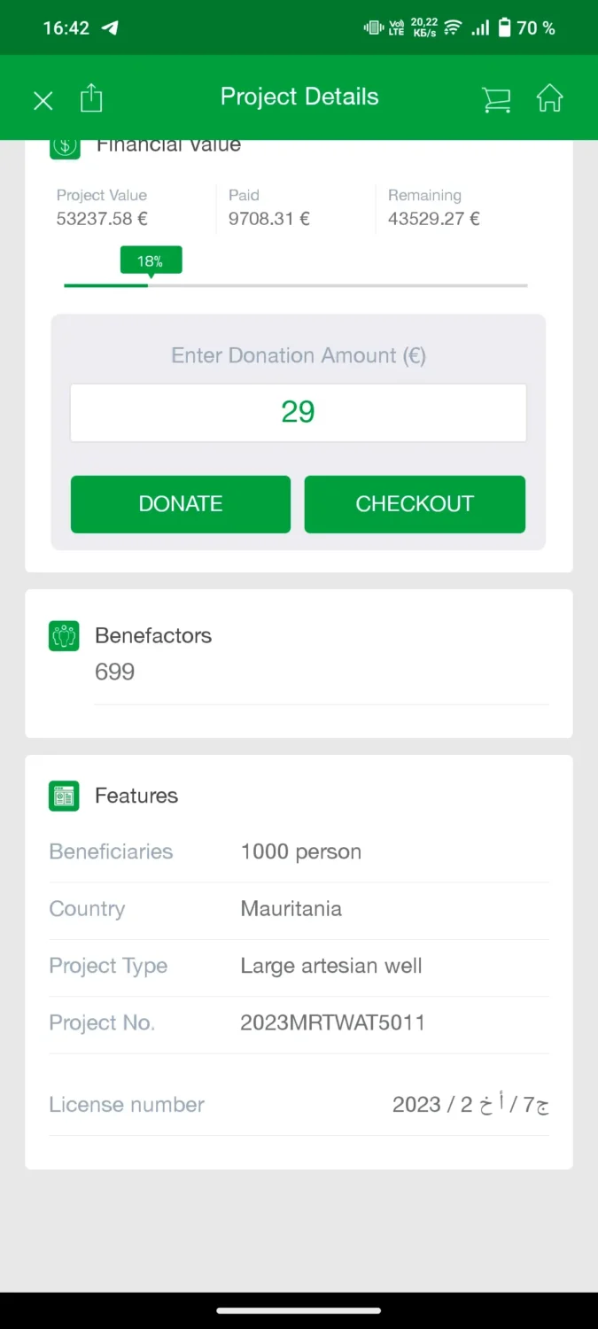 Detailed information about the campaign