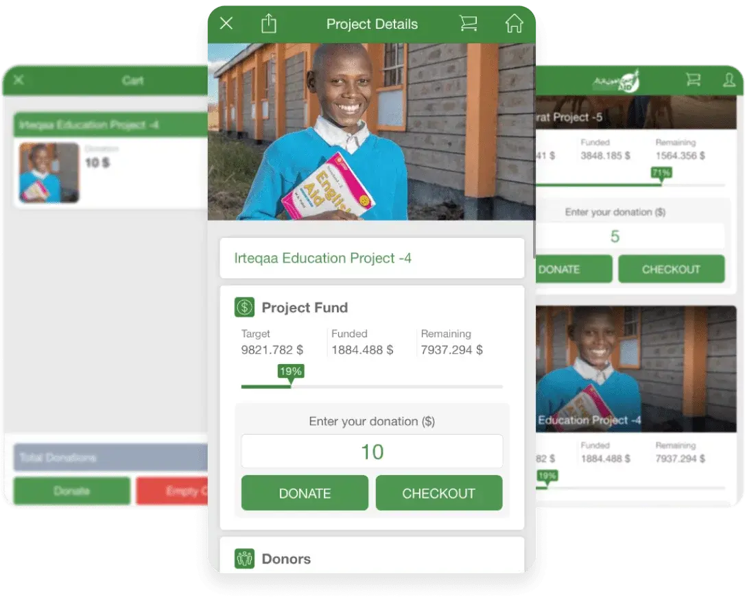 Direct Aid mobile application
